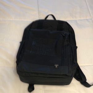 Leeds fully black colour multi pocket map sack